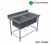 Stainless Steel Sink - Double